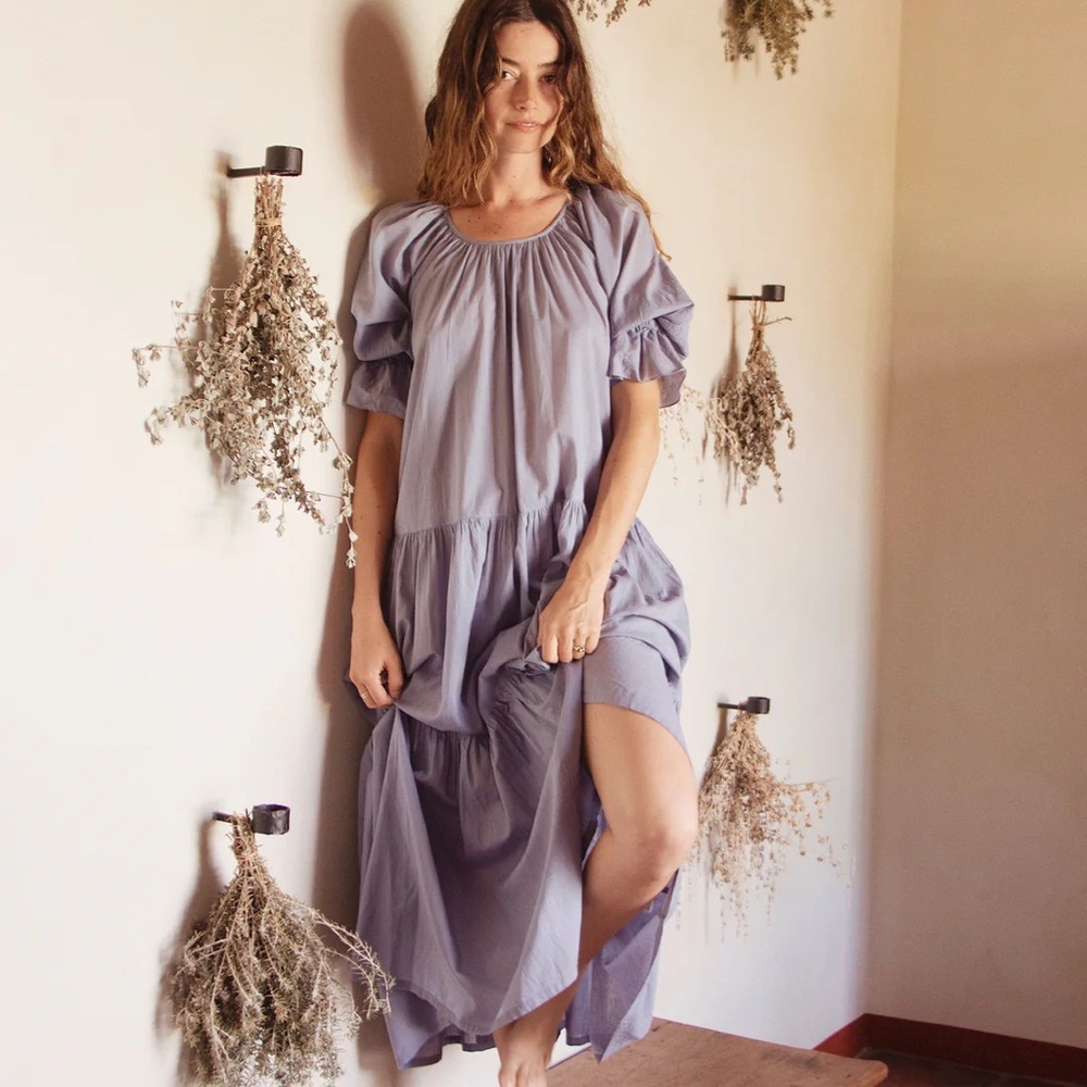 Daughters of India Sahara Gown (Blue Lagoon)